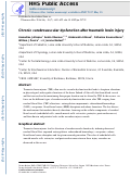 Cover page: Chronic cerebrovascular dysfunction after traumatic brain injury