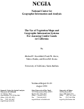 Cover page: The Use of Vegetation Maps and Geographic Information Systems For Assessing Conifer Lands in California (91-23)