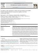 Cover page: An update on the assessment of culture and environment in the ABCD Study®: Emerging literature and protocol updates over three measurement waves