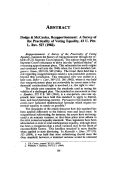 Cover page: Dodge &amp; McCauley, Reapportionment: A Survey of the Practicality of Voting Equality, 43 U. Pitt. L. Rev. 527 (1982).