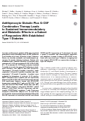 Cover page: Antithymocyte Globulin Plus G-CSF Combination Therapy Leads to Sustained Immunomodulatory and Metabolic Effects in a Subset of Responders With Established Type 1 Diabetes