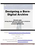 Cover page of Designing a Born-Digital Archive