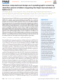 Cover page: Iterative computational design and crystallographic screening identifies potent inhibitors targeting the Nsp3 macrodomain of SARS-CoV-2