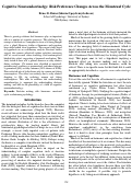 Cover page: Cognitive Neuroendocrinology: Risk Preference Changes Across the Menstrual Cycle