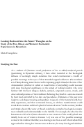 Cover page: Looking Backward into the Future: Thoughts on the Study of the Past, Ritual, and Women’s Eucharistic Experiences in Byzantium