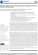 Cover page: Dietary Glutamic Acid Modulates Immune Responses and Gut Health of Weaned Pigs