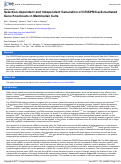 Cover page: Selection-dependent and Independent Generation of CRISPR/Cas9-mediated Gene Knockouts in Mammalian Cells.