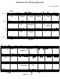 Cover page: Sonatine for String Quartet
