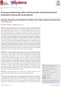 Cover page: Ectomycorrhizal fungi alter soil food webs and the functional potential of bacterial communities.