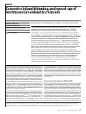 Cover page: Extensive inland thinning and speed-up of Northeast Greenland Ice Stream