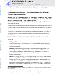 Cover page: Cardiopulmonary Testing Before Lung Resection: What Are Thoracic Surgeons Doing?