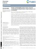 Cover page: Greater transferability and accuracy of norm-conserving pseudopotentials using nonlinear core corrections.