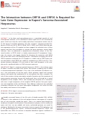 Cover page: The interaction between ORF18 and ORF30 is required for late gene expression in Kaposi’s sarcoma-associated herpesvirus