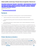 Cover page: Global satellite monitoring of climate-induced vegetation disturbances