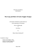 Cover page: The Long and Short of Labor Supply Changes
