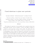 Cover page: Causal inheritence in plane wave quotients
