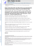 Cover page: Higher Stroke Risk with Lower Blood Pressure in Hemodynamic Vertebrobasilar Disease: Analysis from the VERiTAS Study.