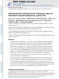 Cover page: Haploidentical Natural Killer Cells Infused before Allogeneic Stem Cell Transplantation for Myeloid Malignancies: A Phase I Trial.