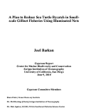 Cover page: A Plan to Reduce Sea Turtle Bycatch in Small-scale Gillnet Fisheries Using Illuminated Nets