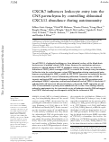 Cover page: CXCR7 influences leukocyte entry into the CNS parenchyma by controlling abluminal CXCL12 abundance during autoimmunity