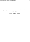 Cover page: Shared Responsibility: A Community Center’s Role in Children’s Character Development