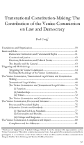 Cover page: Transnational Constitution-Making: The Contribution of the Venice Commission on Law and Democracy