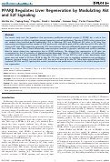 Cover page: PPARβ Regulates Liver Regeneration by Modulating Akt and E2f Signaling