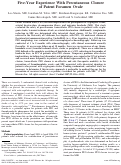 Cover page: Five-year experience with percutaneous closure of patent foramen ovale.