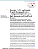 Cover page: Chemical Profiling of Volatile Organic Compounds in the Headspace of Algal Cultures as Early Biomarkers of Algal Pond Crashes