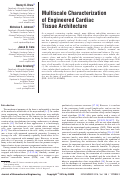 Cover page: Multiscale Characterization of Engineered Cardiac Tissue Architecture