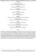 Cover page: Cognitive diversity in context: US-China developmental trajectories on 4 tasks in 3-12yos