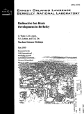 Cover page: Radioactive ion beam development in Berkeley