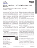 Cover page: Schmitt trigger using a self-healing ionic liquid gated transistor