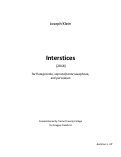 Cover page: Interstices