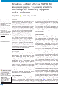 Cover page: Torsades de pointes in SARS-CoV-2 (COVID-19) pneumonia: medicine reconciliation and careful monitoring of QTc interval may help prevent cardiac complications