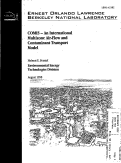 Cover page: COMIS: An International Multizone Air-Flow and Contaminant Transport Model