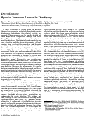 Cover page: Special issue on lasers in dentistry