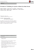 Cover page: Erratum to: Predicting tree species richness in urban forests