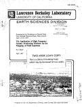 Cover page: THE APPLICATION OF HIGH FREQUENCY SEISMIC MONITORING METHODS FOR THE MAPPING OF FLUID INJECTIONS