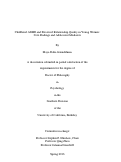 Cover page: Childhood ADHD and Perceived Relationship Quality in Young Women: Core Findings and Adolescent Mediators