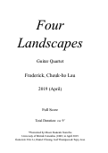 Cover page: Four Landscapes