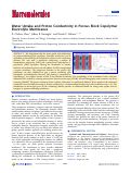 Cover page: Water Uptake and Proton Conductivity in Porous Block Copolymer Electrolyte Membranes