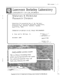 Cover page: CORROSION OF METALS IN OIL SHALE ENVIRONMENTS