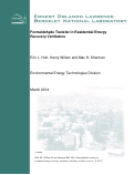 Cover page: Formaldehyde transfer in residential energy recovery ventilators