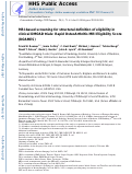 Cover page: MRI-based screening for structural definition of eligibility in clinical DMOAD trials: Rapid OsteoArthritis MRI Eligibility Score (ROAMES)