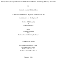 Cover page: Essays on Psychological Resources and Political Behavior: Knowledge, Efficacy, and Trust