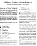 Cover page: Multiphase Distribution Feeder Reduction