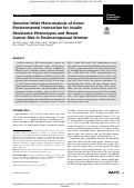 Cover page: Genome-Wide Meta-analysis of Gene-Environmental Interaction for Insulin Resistance Phenotypes and Breast Cancer Risk in Postmenopausal Women.