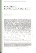 Cover page: The Sami People: The "White Indians" of Scandinavia