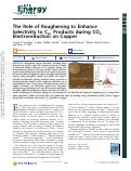 Cover page: The Role of Roughening to Enhance Selectivity to C2+ Products during CO2 Electroreduction on Copper